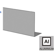 Boční kotvení - krycí lišta, Inox, 122x43