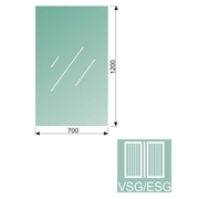 Čiré, kalené lepené sklo 16,76-120x70-VSG/ESG