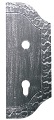 Štítek bránový zdobený 265x105, t3, a90, d18,5mm