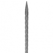 Kovaná špice,Kovaný plot h350, zdobený 12x12mm
