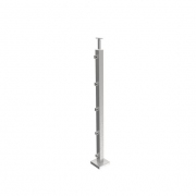 Sloupek nerezový pro zábradlí, VK-rovné D40x40x2 mm, výplň D10x10