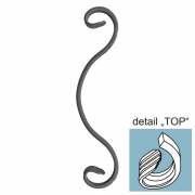 Kovaný prvek h260, b65, 12x6mm