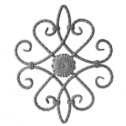 Kovářský ornament, Kovaná rozeta h530, b420, P/035