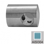 Nerezový držák prutů AISI304, d10/40x40x2mm