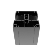 Set hliníkového sloupku 80x80 a krytky - 1850mm R7016