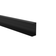 Hliníkový plotový adaptér pro výplně 40 mm a pro fasádní systém, 45 x 20 – 6,0 m – Černá RAL 9005