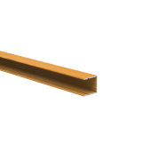 Hliníkový plotový adaptér pro výplně 20 mm a pro fasádní systém, 25 × 25 – 6,0 m – dřevodekor SVĚTLÝ DUB – W02
