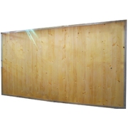 Dělící stěna - dřevo, 2,2x3,5 m